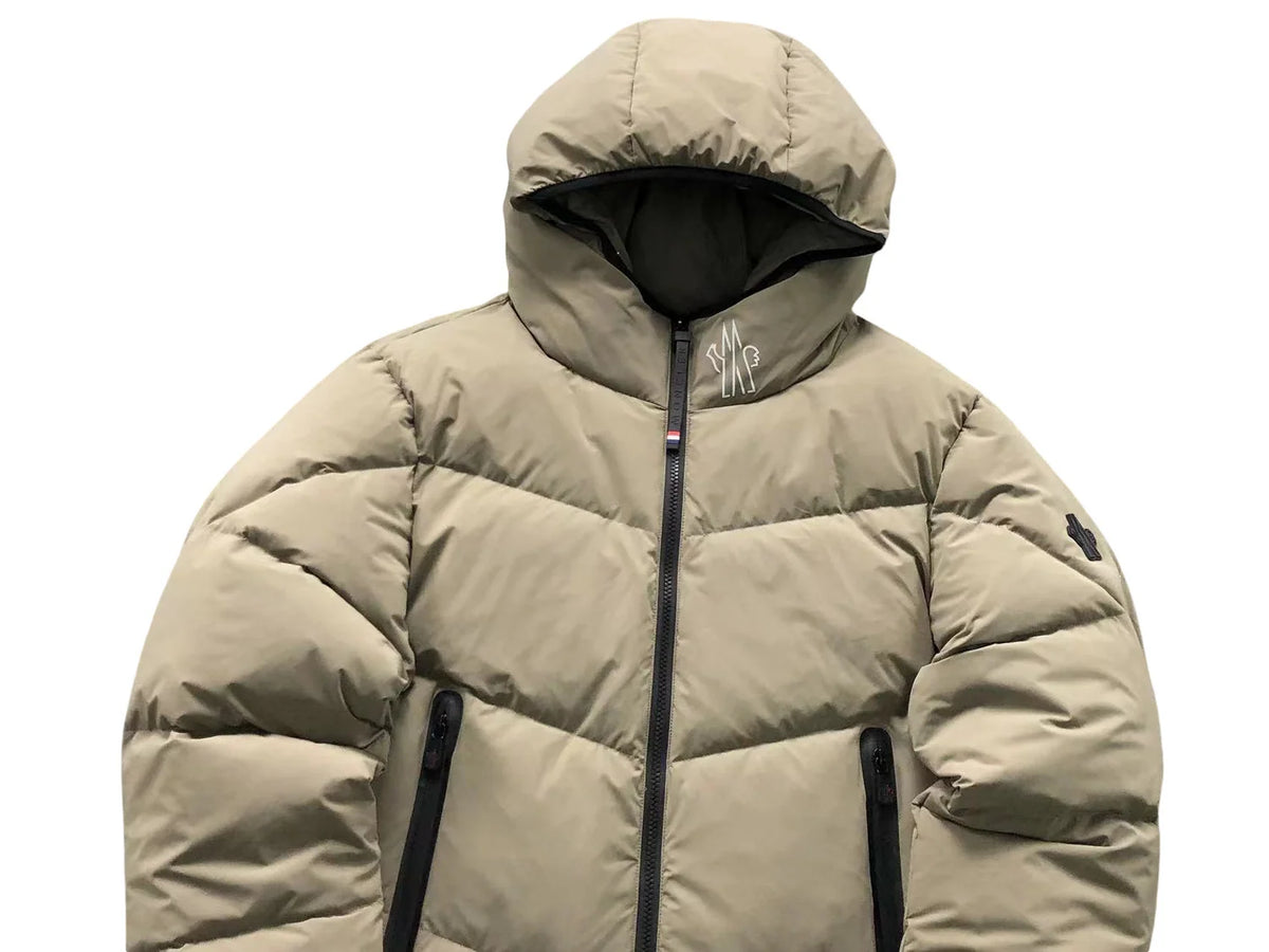 Moncler Arcesaz Long Down Jacket – Khaki
